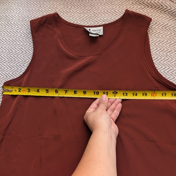 Maggie Sweet Vintage Women's Rust Tank Top/ New With Out Tags - Picture 6 of 7